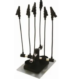 Airbrush klemhouder voor het vastklemmen van objecten met 6 klemmen