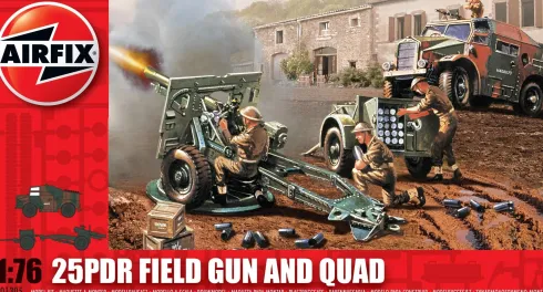 Airfix 25PDR Field Gun in 1:76 bouwpakket