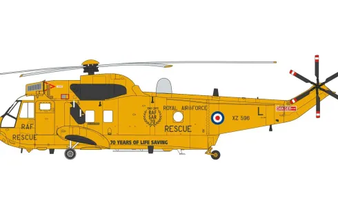Airfix Westland Sea King Har.3 starter set in 1:72 bouwpakket met lijm en verf