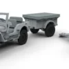 Airfix Willys Jeep, Trailer & 6PDR Gun in 1:72 bouwpakket