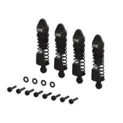 ARRMA Aluminum Shock Set, 58mm Length, 1000 cSt Oil (4), Black: GROM – ARA1567