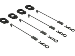 ARRMA Body Clip Retainers, Black (4): 1/5 Scale- ARA390294