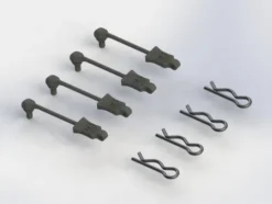 ARRMA Body Clip Retainer 1/8 Scale Black (4) – AR390178/ARAC3447