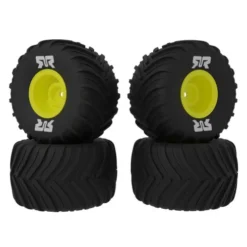 ARRMA dBoots Chevron MT Tire Set Glued Yellow 2 Pairs GROM – ARA-2584
