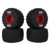 ARRMA dBoots Chevron MT Tire Set Glued Red 2 Pairs GROM – ARA-2585