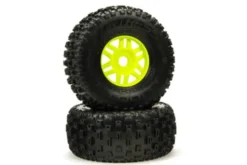ARRMA dBoots ‘Fortress’ Glued Tire Set, Green (F/R) – ARA550068