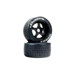 ARRMA 1/7 dBoots Hoons 53/107 2.9 White Belted 5-Spoke Mounted Wheels, 17mm Hex (2) – ARA550073
