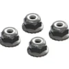ARRMA Flanged Nyloc Locknut 4mm, Silver (4) – ARAC9699/AR708008