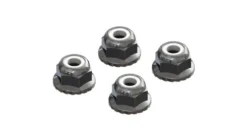 ARRMA Flanged Nyloc Locknut 4mm, Silver (4) – ARAC9699/AR708008