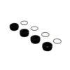 ARRMA Front Hub Nut Includes O-Rings, Aluminum, Black (4) – ARA330775