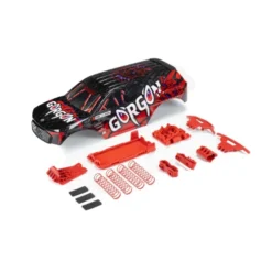 ARRMA GORGON Painted Decaled Trimmed Body Set, Black / Red – ARA402354