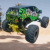 ARRMA 1/10 GORGON 4X2 MEGA 550 Brushed Monster Truck RTR Geel compleet met accu en lader