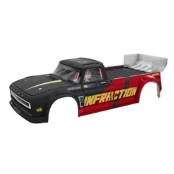 ARRMA INFRACTION 4X4 All-Road 3S BLX Painted Decaled Trimmed Body Black/Red – ARA-2645