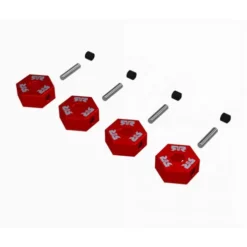 ARRMA12mm Wheel Hex Set, Metal (4), Red – ARA-2982