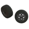 ARRMA Ragnarok Mt’ Tire ST Glued (Black Chrome) (2) – ARA550053