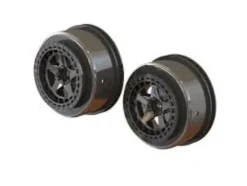 ARRMA SC 2.2″/3.0″ Wheel, 14mm Hex, Black Chrome (2) – ARA510098