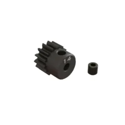 ARRMA 14T 0.8Mod 1/8″ Bore CNC Steel Pinion Gear – ARA311076