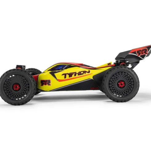 ARRMA 1/8 TYPHON MEGA 665 4X4 Brushed Buggy Geel RTR zonder accu en lader