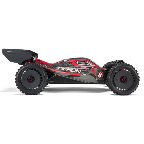 ARRMA 1/8 TYPHON 6S BLX V5 4WD Buggy Spektrum Firma RTR – Zwart