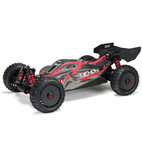 ARRMA 1/8 TYPHON 6S BLX V5 4WD Buggy Spektrum Firma RTR – Zwart