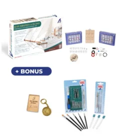 Artesania Latina Juan Sebastián de Elcano 1/140 houten scheepsmodel Collector-set – Een indrukwekkend houten model van een van de bekendste zeilschepen ter wereld