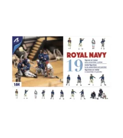 Artesania Latina New Set of 19 Metal Figurines for British Royal Navy Ships
