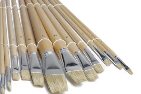 Artino Kunstenaarspenselset – 12 stuks (natuurhout steel) ideaal voor modelbouw
