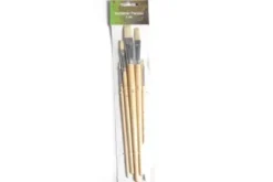 Artino Kunstenaars­penselset – 5 stuks (natuurhouten steel) ideaal voor modelbouw