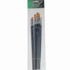 Artino Kunstenaars­penselset – 6 stuks (synthetische platte penselen) ideaal voor modelbouw