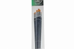 Artino Kunstenaarspenselset – 6 stuks (synthetische platte penselen) ideaal voor modelbouw