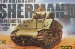 Asuka Sherman III British Army w/ Cast Drivers Hood 1:35 bouwpakket