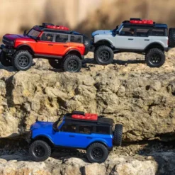 Axial 1/24 SCX24 2021 Ford Bronco 4WD Truck Brushed RTR Blauw