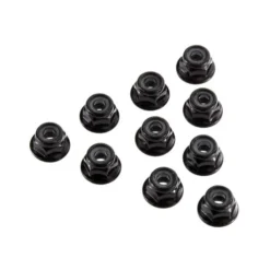 Axial Serrated Nylon Lock Nut Black 4mm (10) – AXIC3150