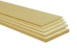 Balsa plank5mm dik – 10cm breed – 100cm lang
