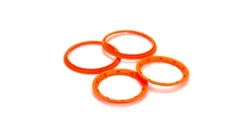 Beadlock Set Inner & Outer Fluorescent Orange 2 5T – LOS45007