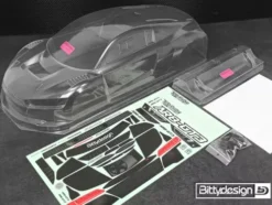 BittyDesign AR8-GT3 1/7 clear body for ARRMA Infraction/Limitless 1.5mm thickness