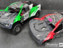 BittyDesign FALCON-X 1/7 Pre-Painted Green body for ARRMA Mojave 6S BLX, Pre-cut 1.5mm