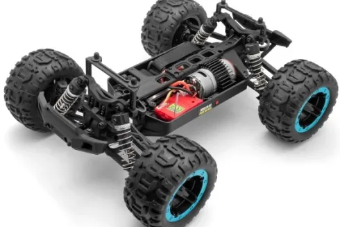 BlackZon Slyder MT 1/16 4WD Elektrische Monstertruck Blauw/Zwart compleet met 800mAh Li-Ion accu en lader – 35 km/h