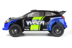 BlackZon Vyper RX 1/16 4WD Brushed Rally Car RTR Blauw compleet met 1500mAh Li-Ion accu en lader – 30 km/h