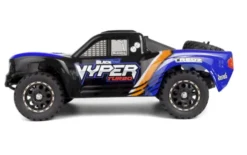 BlackZon Vyper SC Turbo 1/16 4WD 2S Brushless Elektrische Short Course Truck Blauw/Oranje compleet met 1500mAh Lipo accu en lader – 45 km/h