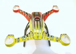 Blade 200 QX – Xtreme Pre-Cut Body Sticker Set Red & Yellow