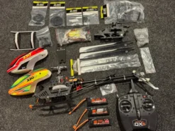 Blade 330 S RTF Basic Met SAFE Compleet Met Veel Reserveonderdelen En Carbon Fiber Upgrades, 3x Accu (In een top staat met 1 jaar garantie)!