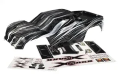 Body XMaxx ProGraphix graphics are printed requires paint final color application decal sheet – TRX7711X
