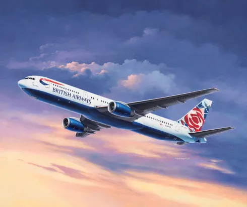 Boeing 767-300ER British Airways Chelsea Rose 1:144 Bouwpakket