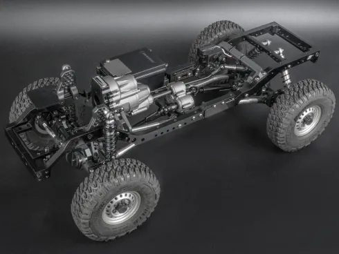 Boom Racing BRX01 AWB Link 1/10 4WD Chassis Kit met ZIL Pickup Hard Body