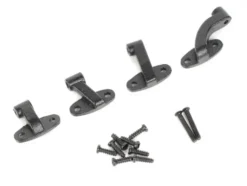 Boom Racing Metal Door Hinge Set for Land Rover® Series II 88 Station Wagon Black for BRX02 88 – BRX02381BK
