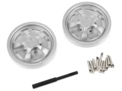 Boom Racing Miscellaneous ProBuild™ 1.9″ Aluminum Rostyle Classic Faceplate (2) Flat Silver – BRPBF019FS