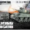 Brother RC Tank 1/18 USA M4A3 Sherman Groen