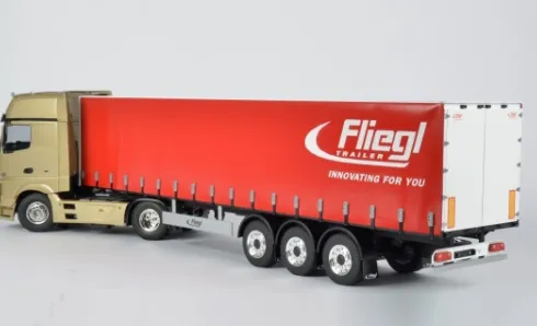 Carson 3-assige Fliegel Megarunner Curtain trailer 1:14