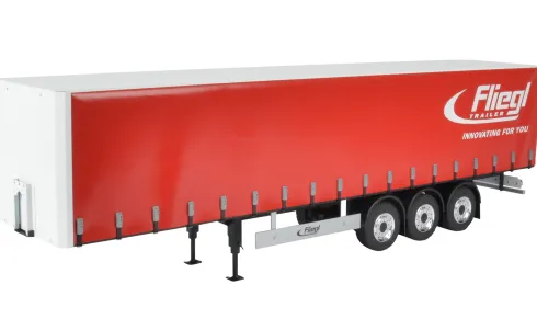Carson 3-assige Fliegel Megarunner Curtain trailer 1:14